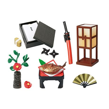 Oedo Japanism Ensemble Complet Pour Maison de Poupée Re-ment