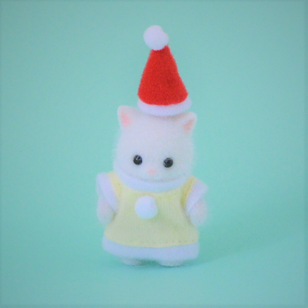 Persian Cat Baby Christmas Dress Yellow 2019 Sylvanian Families Calico Critters