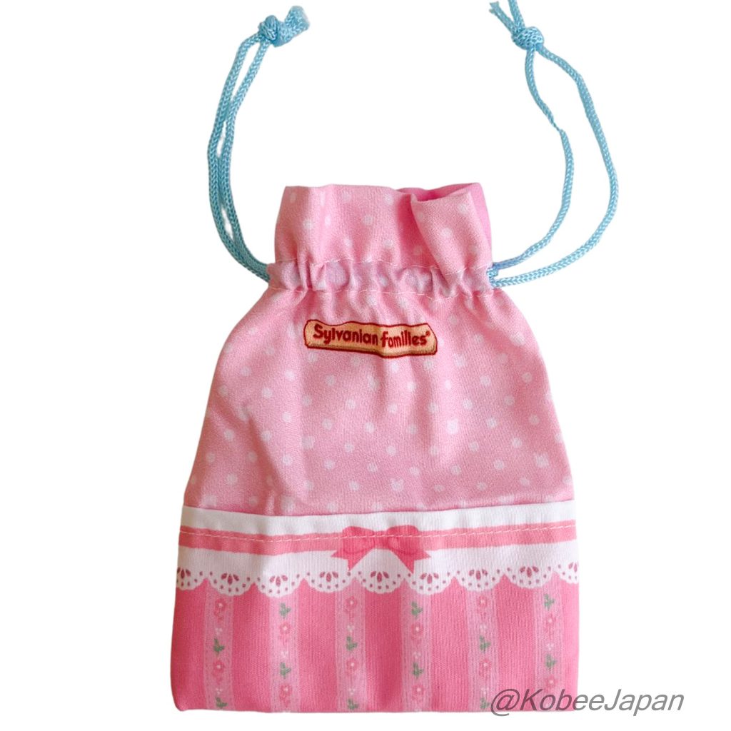 Outing Pouch and Tote Bag 3 Pink Futon Drawstring Pouch 2023 Sylvanian Families Calico Critters