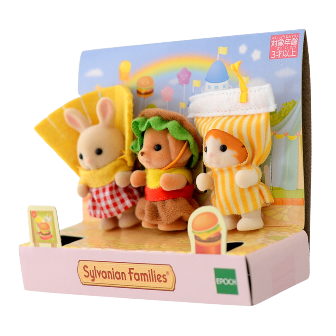 35th Anniversary the Baby Trio Hamburger Set 2021 14804 Sylvanian Families Calico Critters