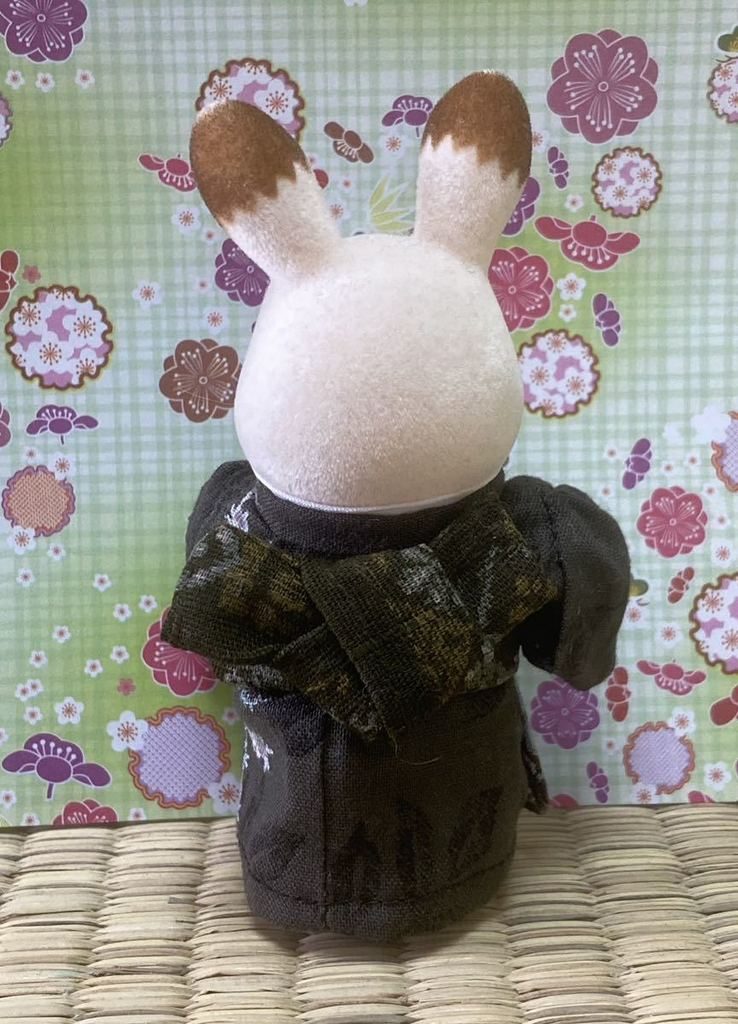 HANDMADE KIMONO FOR FATHER DARK BROWN Japan handmade