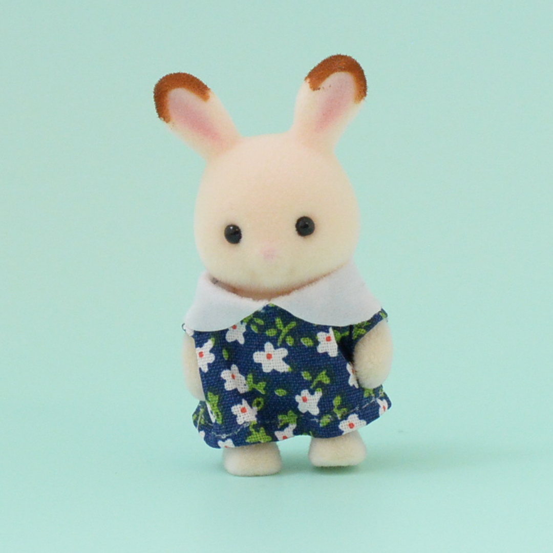 Sylvanian park Ibaraido Baby Chocolate Rabbit Blue 2020 Sylvanian Families Calico Critters