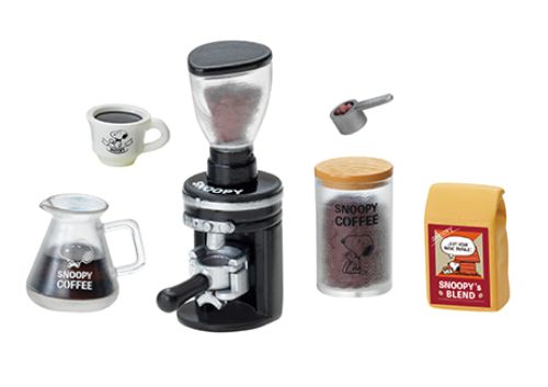 Peanut Snoopy Coffee Roastery And Cafe 3 Coffee Grinder Re-ment