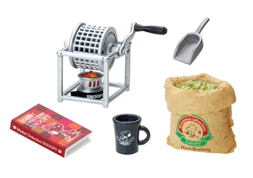 Peanut Snoopy Coffee Roastery And Cafe 2 Coffee Roaster Re-ment