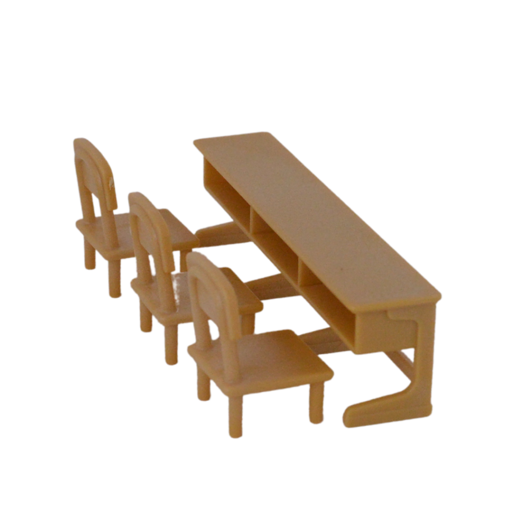 School Long Desk And Chairs Fan Club 96777 Sylvanian Families Calico Critters