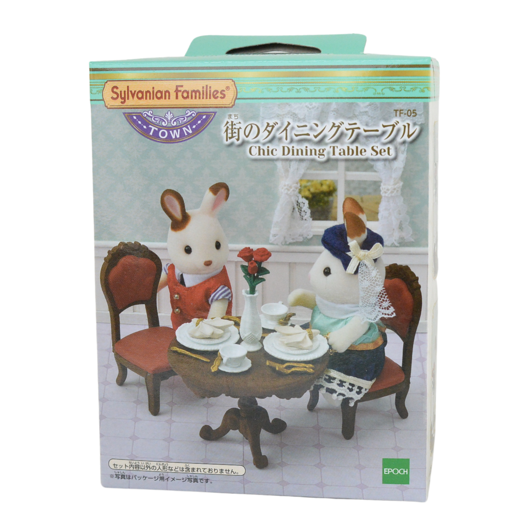 Juego de comedor elegante de la serie Town TF-05 Sylvanian Families Calico Critters