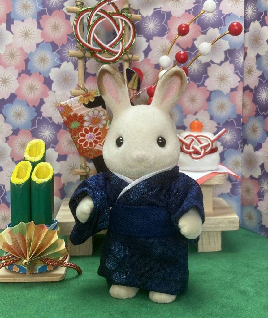 كيمونو يدوي الصنع للأب باللون الأزرق البحري ياباني الصنع