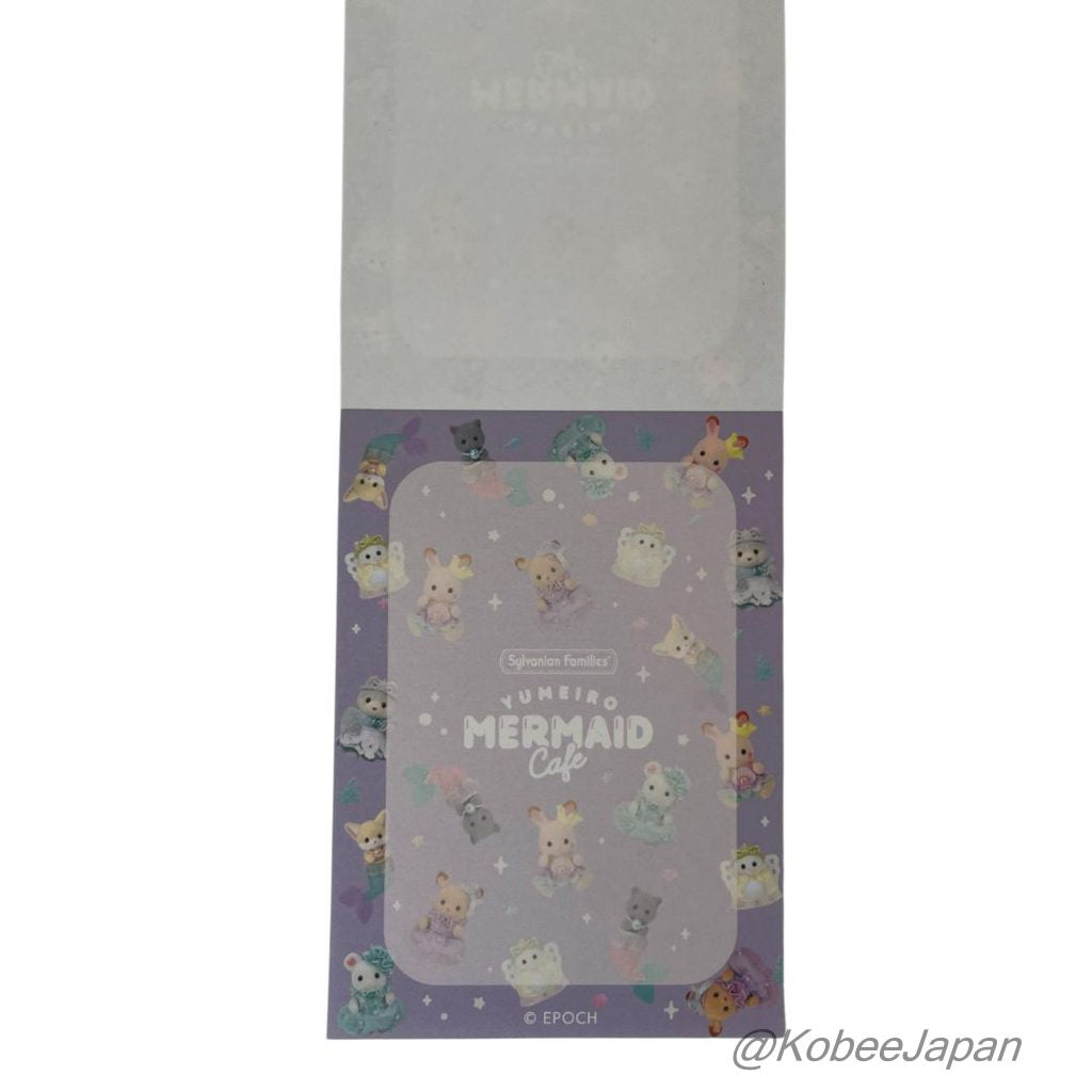 Yumeiro Mermaid Cafe Memo Pad Persian Cat Baby Gray Sylvanian Families Calico Critters