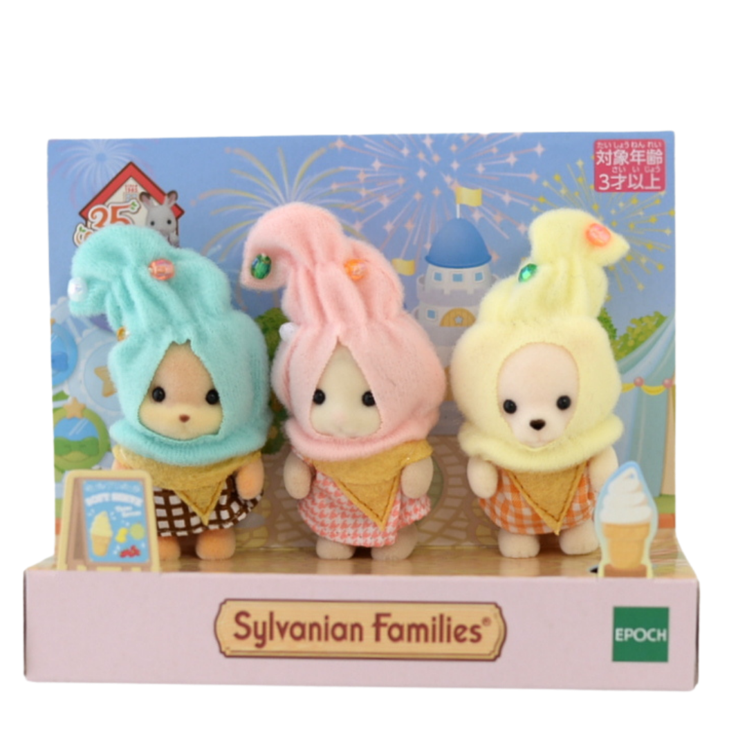 35th Anniversary Soft Serve Ice Cream Trio 2020 14512 Sylvanian Families Calico Critters