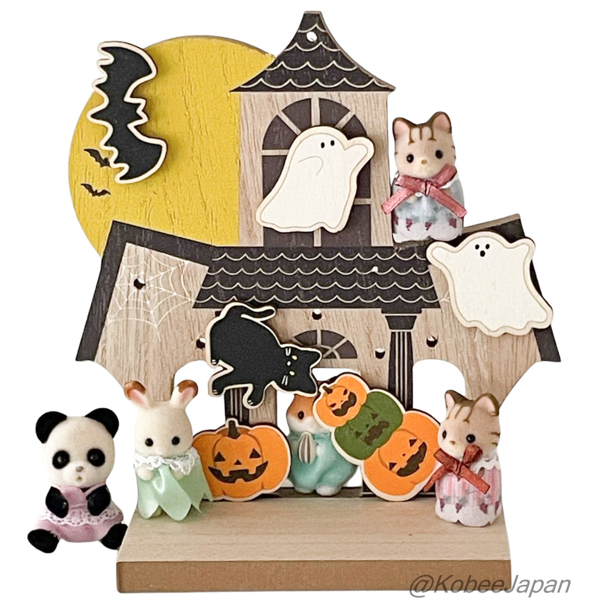 Wooden Frame Stand - Halloween House Natural Kitchen