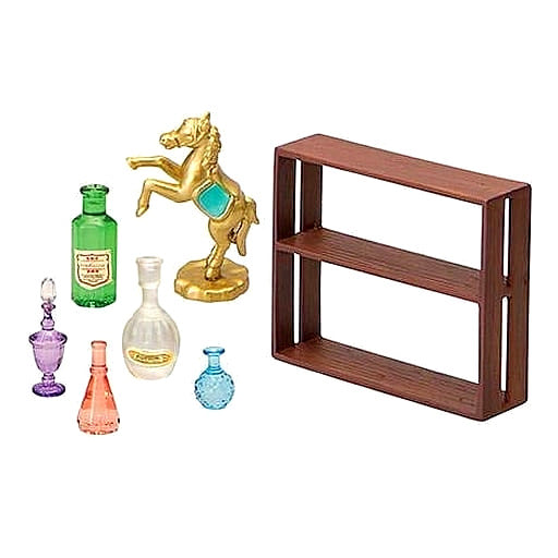 Set de 5 botellas de la tienda de antigüedades Kuroneko-Do para casa de muñecas Re-ment