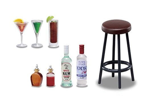 Bar Tiny 6. Amers Pour Maison de Poupée Miniature 2021 Re-ment