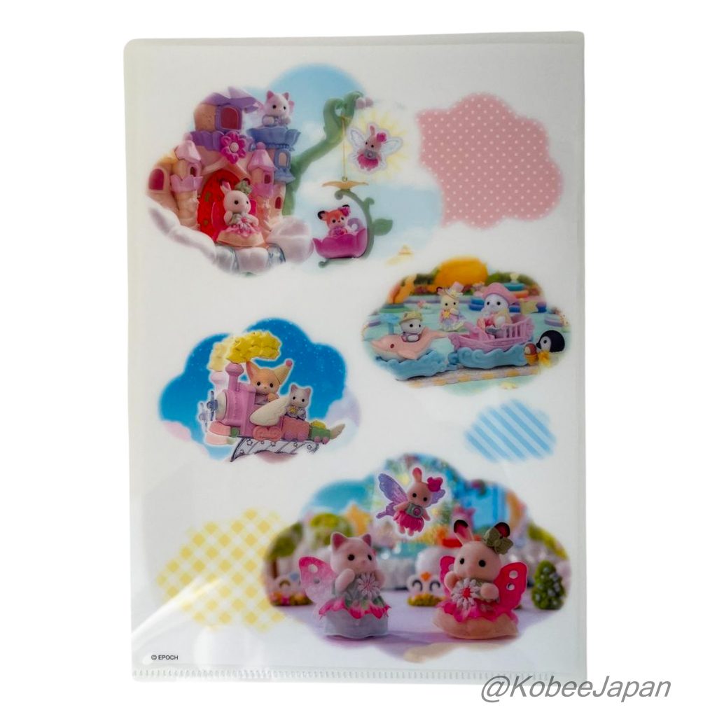 Dossier transparent A5 Série Parc d'attractions Familles Sylvanian Calico Critters