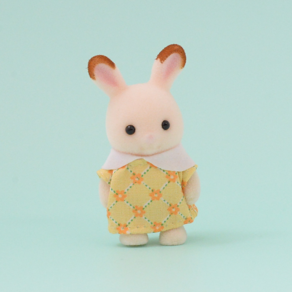 Sylvanian Park Ibaraido أرنب الشوكولاتة الصغير رقم 4 باللون الأصفر 2020 Sylvanian Families Calico Critters