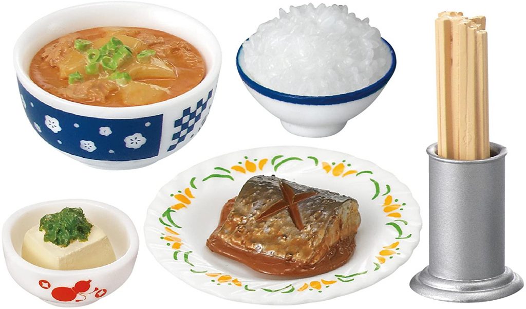 Dîner Nostalgique Pour Maison de Poupée Miniature N° 5 Poisson Mijoté 2017 Re-ment