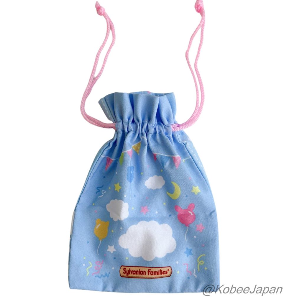 Outing Pouch and Tote Bag 4 Blue Futon Drawstring Pouch 2023 Sylvanian Families Calico Critters