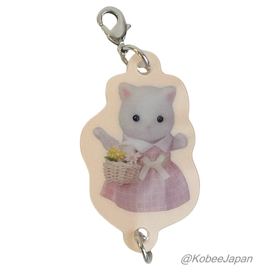 Porte-clés Breloques Acryliques Double Face Chat Persan Exposition 40e Anniversaire 2025 Sylvanian Families Calico Critters