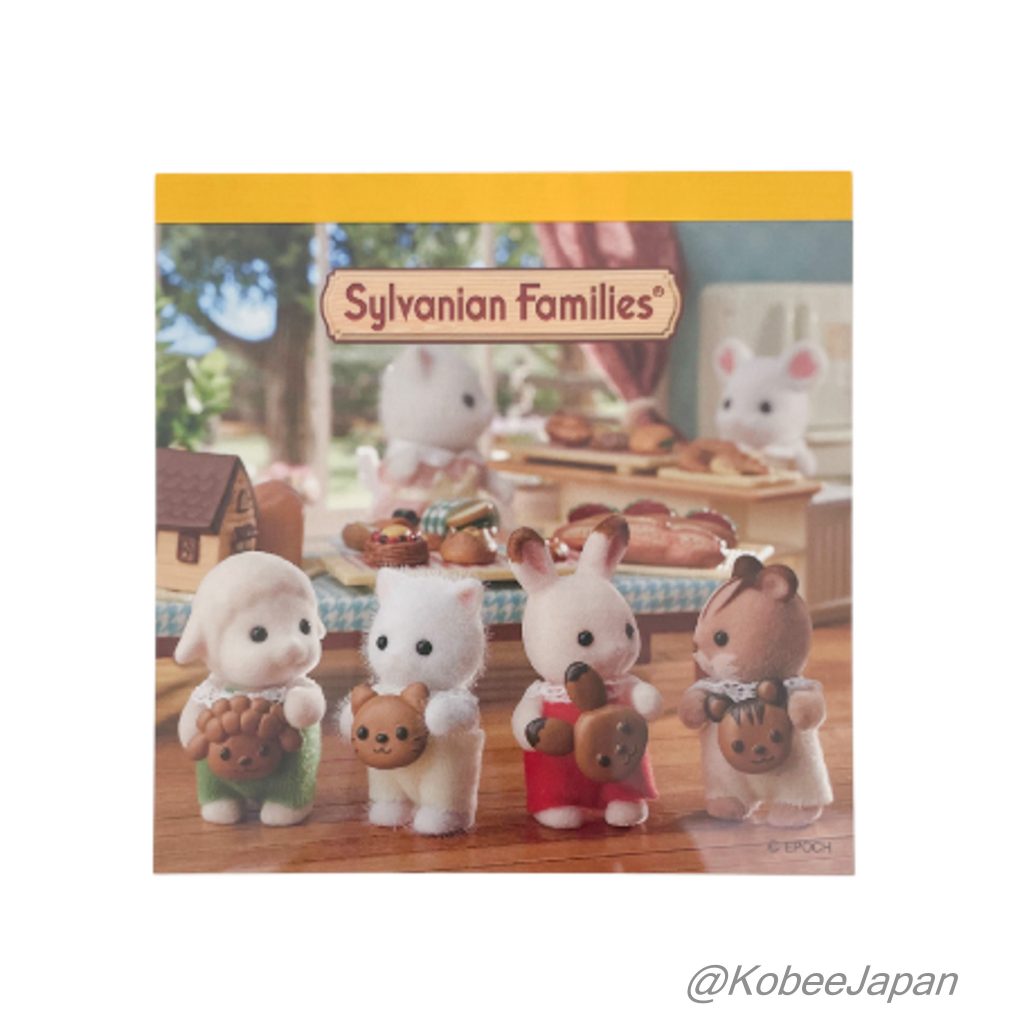 Stationary Square Notepad Bread Sylvanian Families Calico Critters