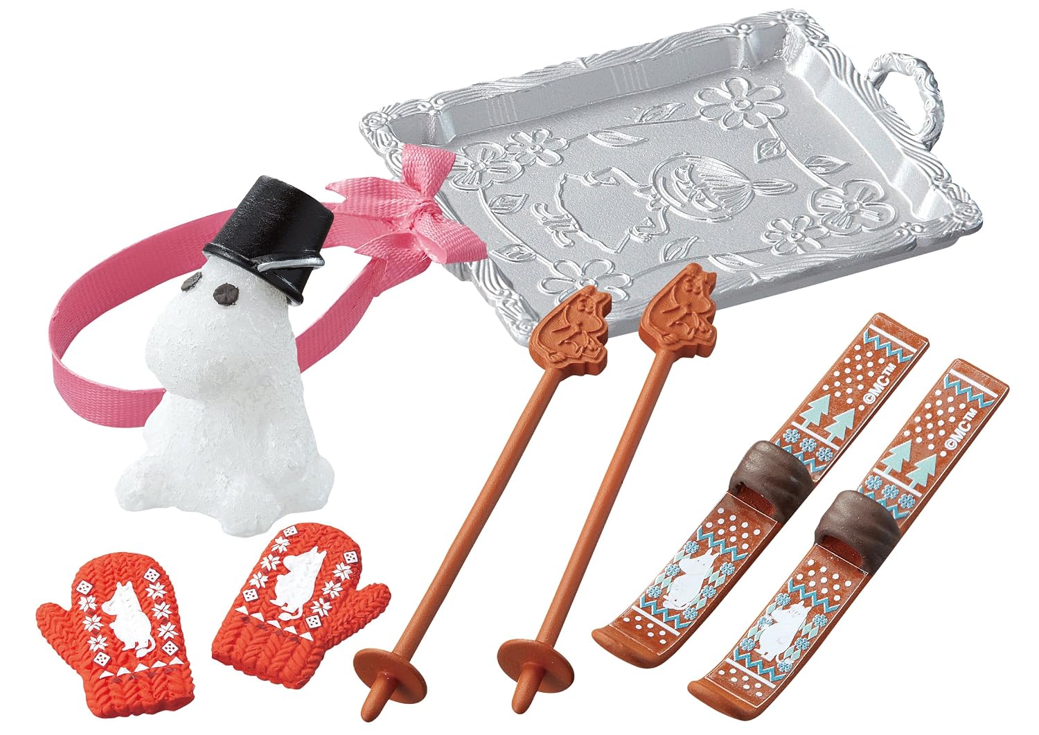 Moomin Warm House 2 Snow Fun Set For Dollhouse Re-ment