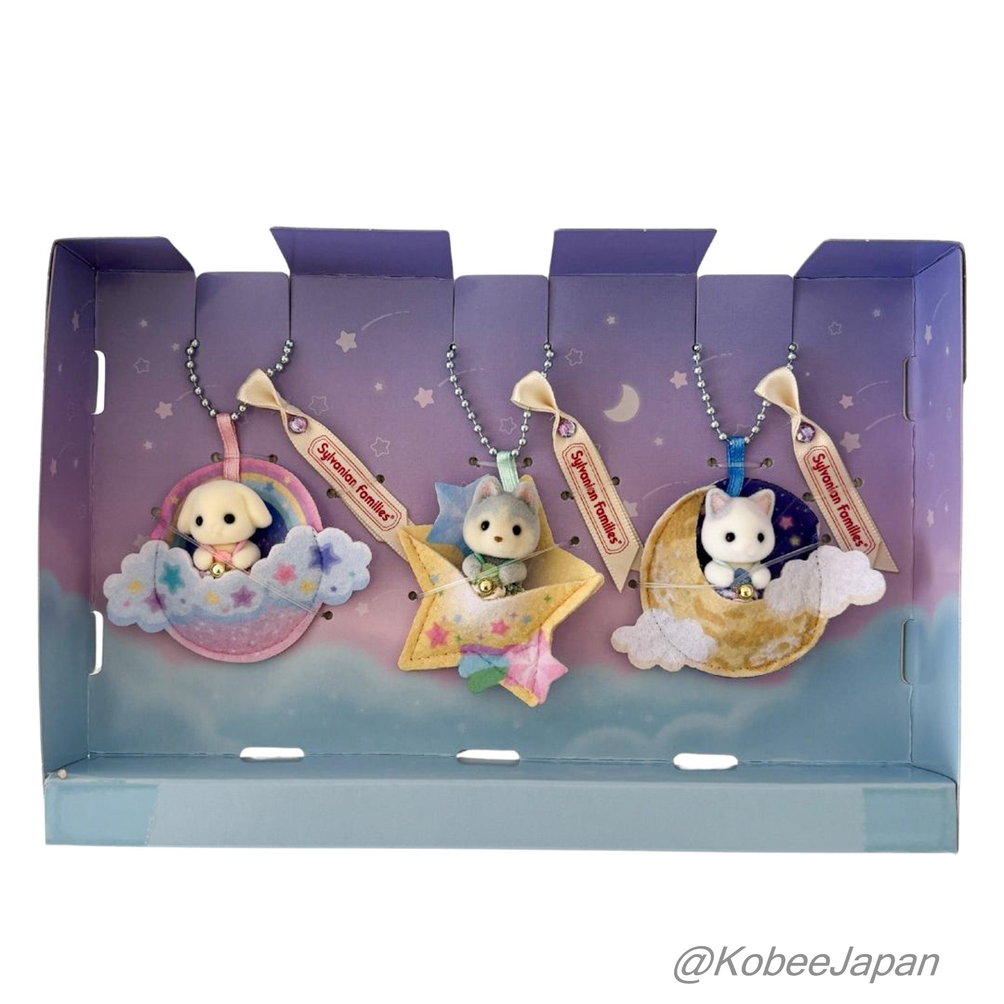 Key Chain Starry Sky Pajama Party Key chain Familymart Lottery 2026 Sylvanian Families Calico Critters