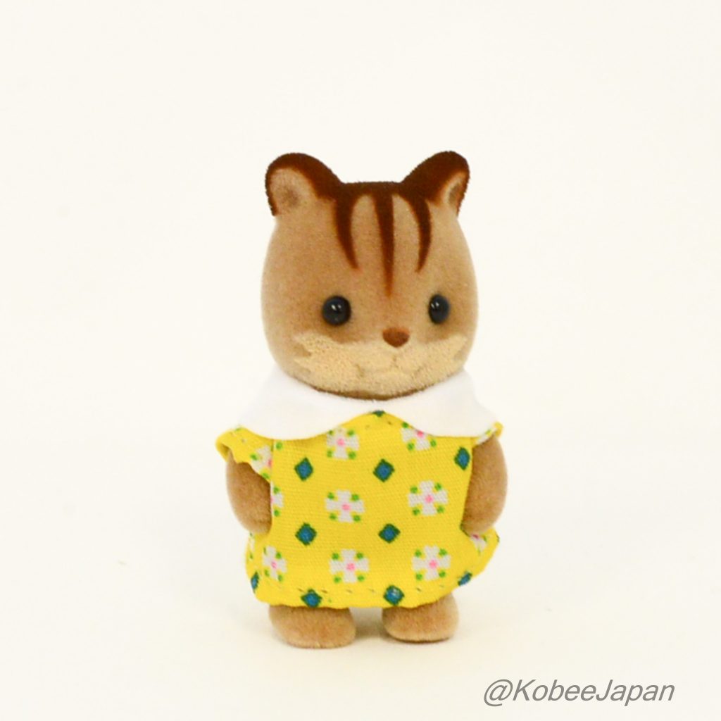 Sylvanian park Ibaraido Baby Squirrel 8 Yellow Sylvanian Families Calico Critters