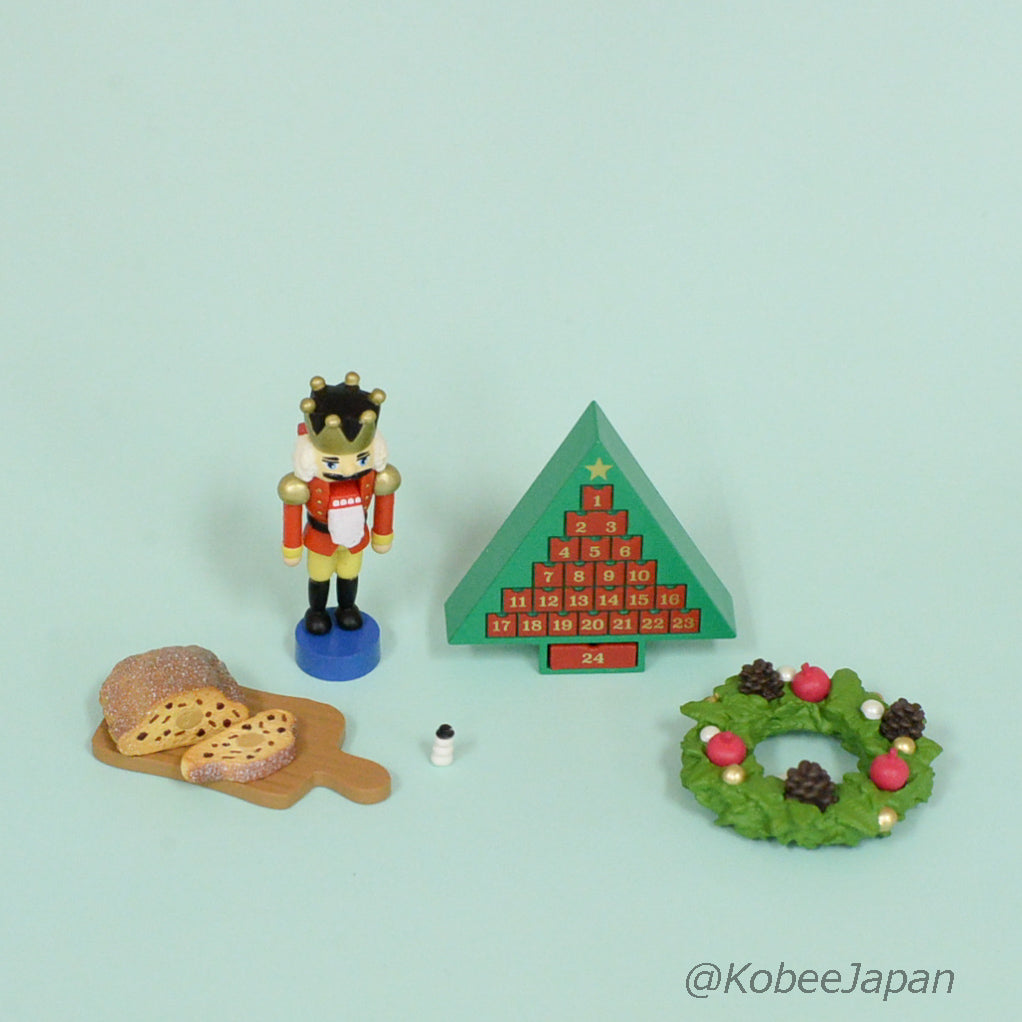 Casa de Santa de Navidad Juego Completo de 8 Piezas para Casa de Muñecas Miniatura 2022 Re-ment