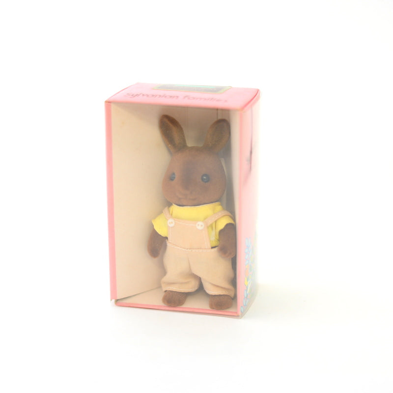Vintage Brown Rabbit Father U-01-850 1985 Sylvanian Families Calico Critters