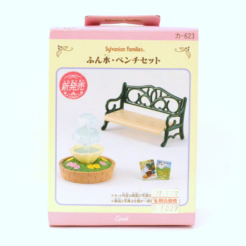 Fontaines et ensemble de banc KA-623 Familles Sylvanian Calico Critters