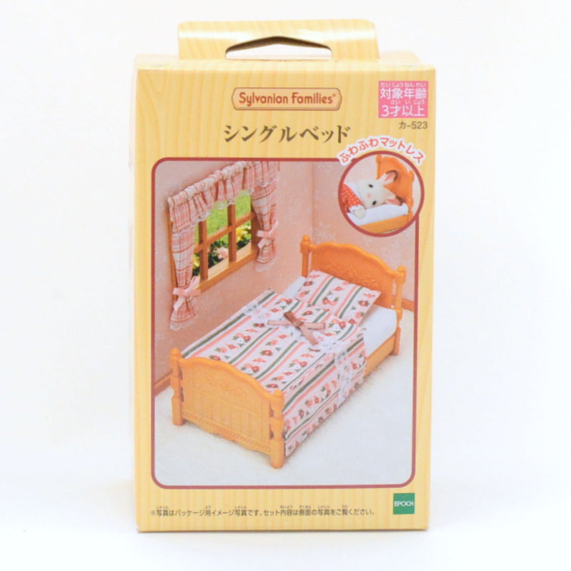 Lit simple avec draps à fleurs KA-523 Sylvanian Families Calico Critters