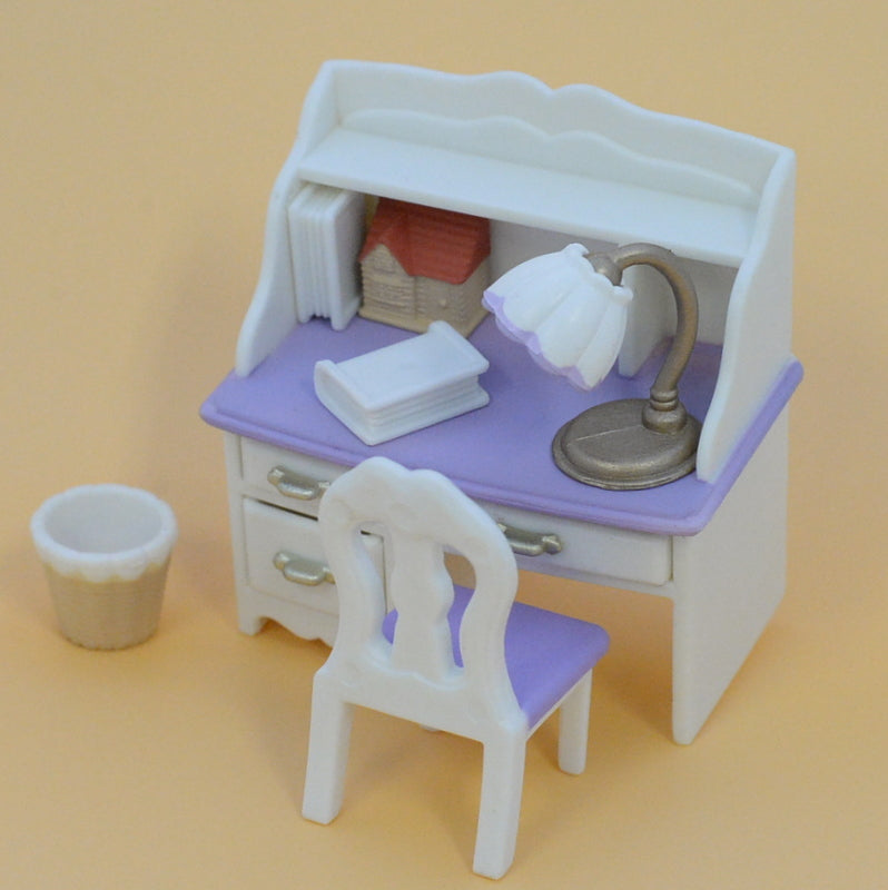 Desk Set White Fan Club 92445 Sylvanian Families Calico Critters