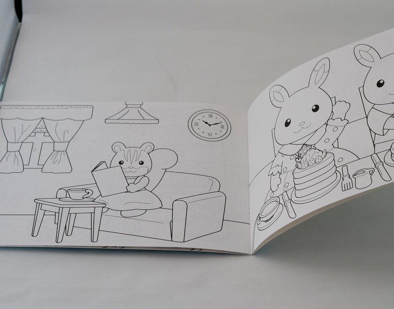 كتاب تلوين عائلات سيلفانيان كاليكو كريترز