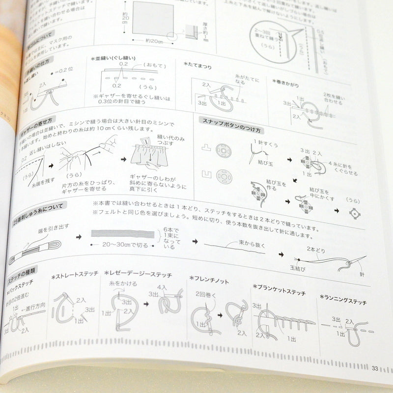 Libro de Manualidades en Fieltro Dress Up 2022 MOOK