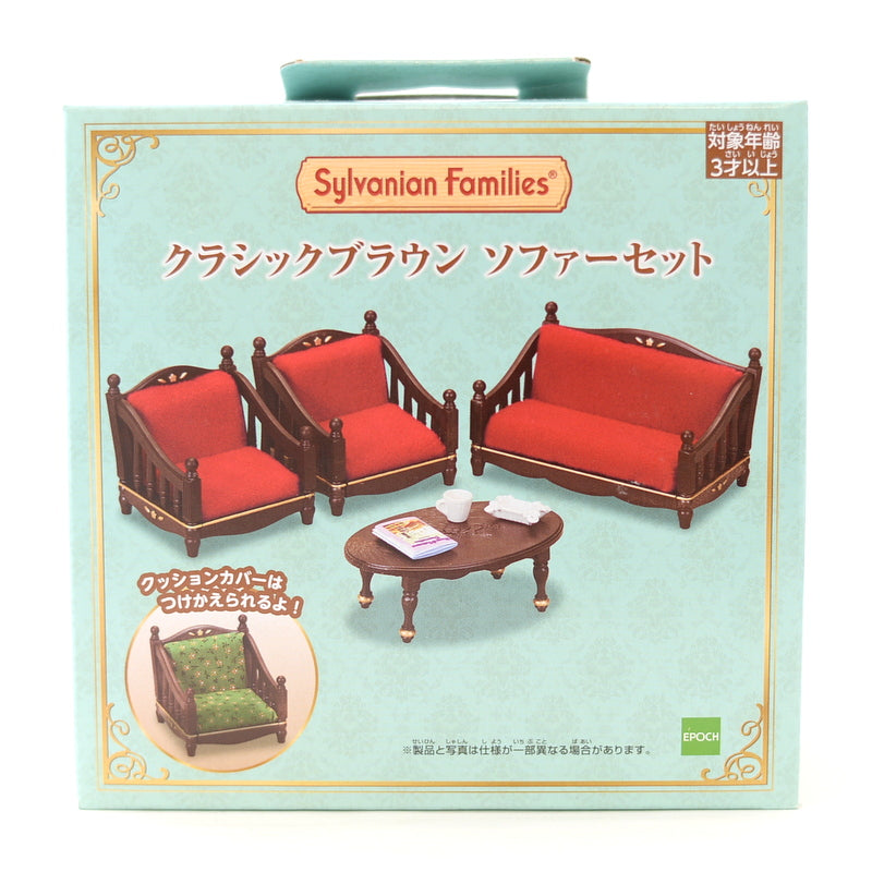 Canapé classique marron 2019 14187 Sylvanian Families Calico Critters