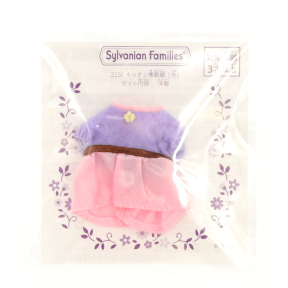 Vestido de Invierno Forest Kitchen Rosa Púrpura 2023 Sylvanian Families Calico Critters