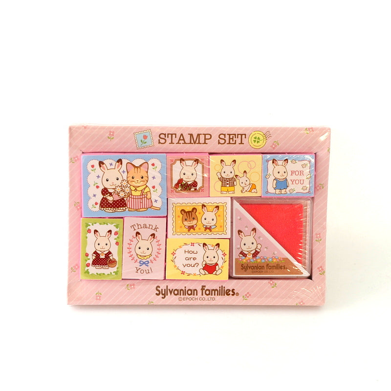 Pink Stamp Set Sylvanian Families Calico Critters