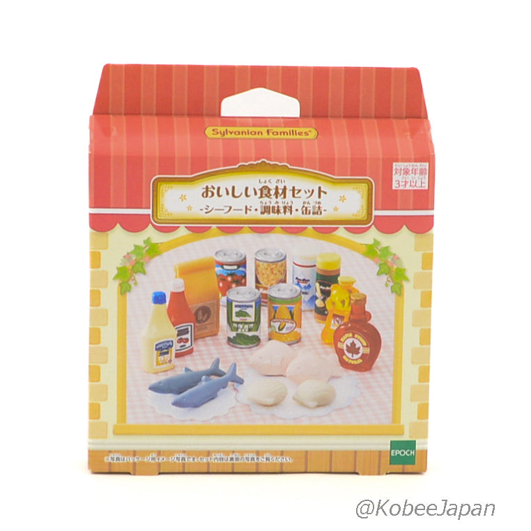 Ingredients Set-Seafood, Spices Sauces & Seafood 2021 Sylvanian Families Calico Critters
