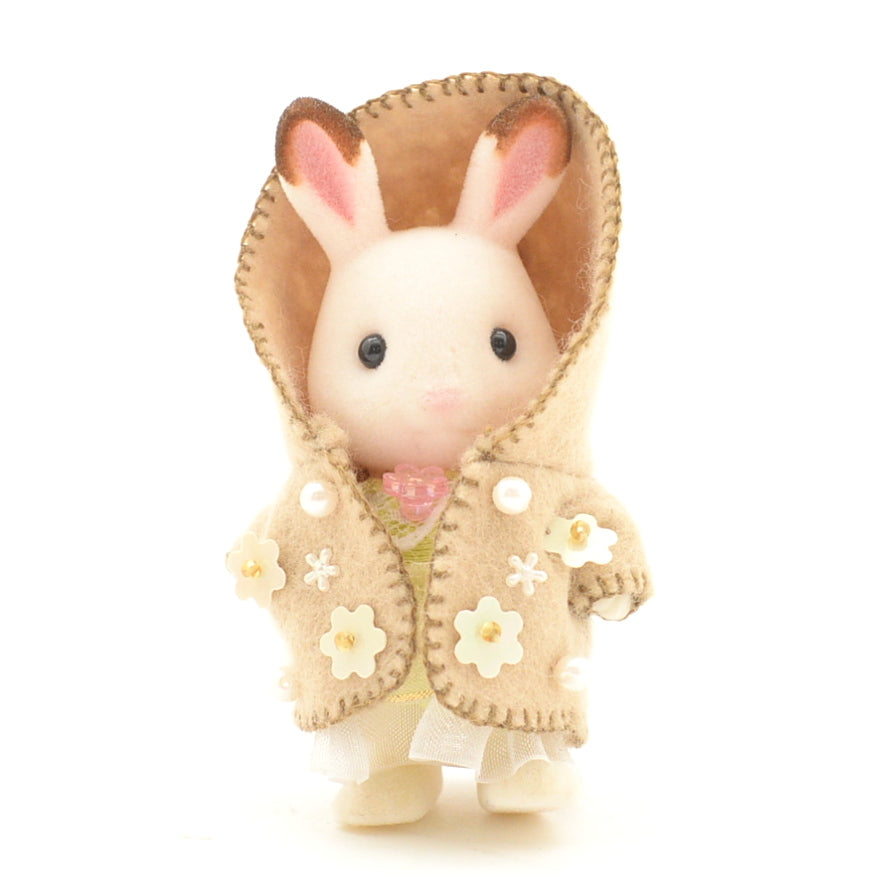 MANTEAU FAIT MAIN POUR ENFANT MARRON CLAIR fait main