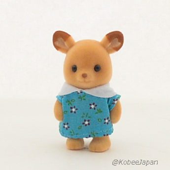 Sylvanian Park Ibaraido Baby Deer 2 Blue Sylvanian Families Calico Critters