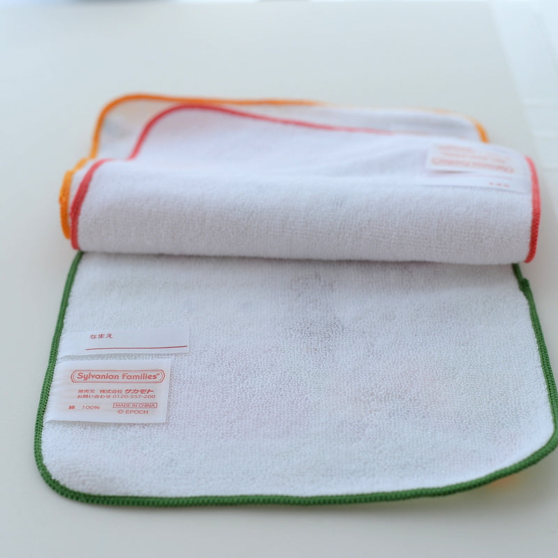 Lot de 3 mouchoirs-serviettes 16 x 16 cm 2021 Sylvanian Families Calico Critters