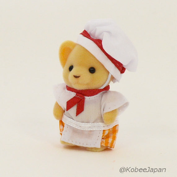 Forest Kitchen Baby Lion Chef Red Sylvanian Families Calico Critters