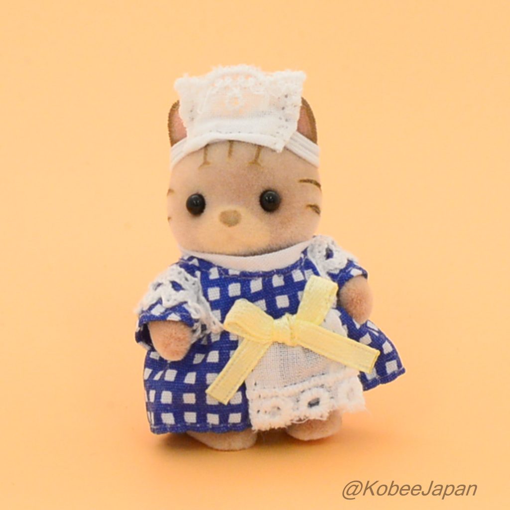 Forest Kitchen Baby Striped Cat Waitress Sylvanian Families Calico Critters