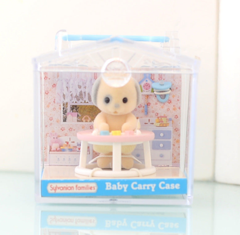 Baby Carry Case Ivory Dog Walker Flair 4391 Sylvanian Families Calico Critters