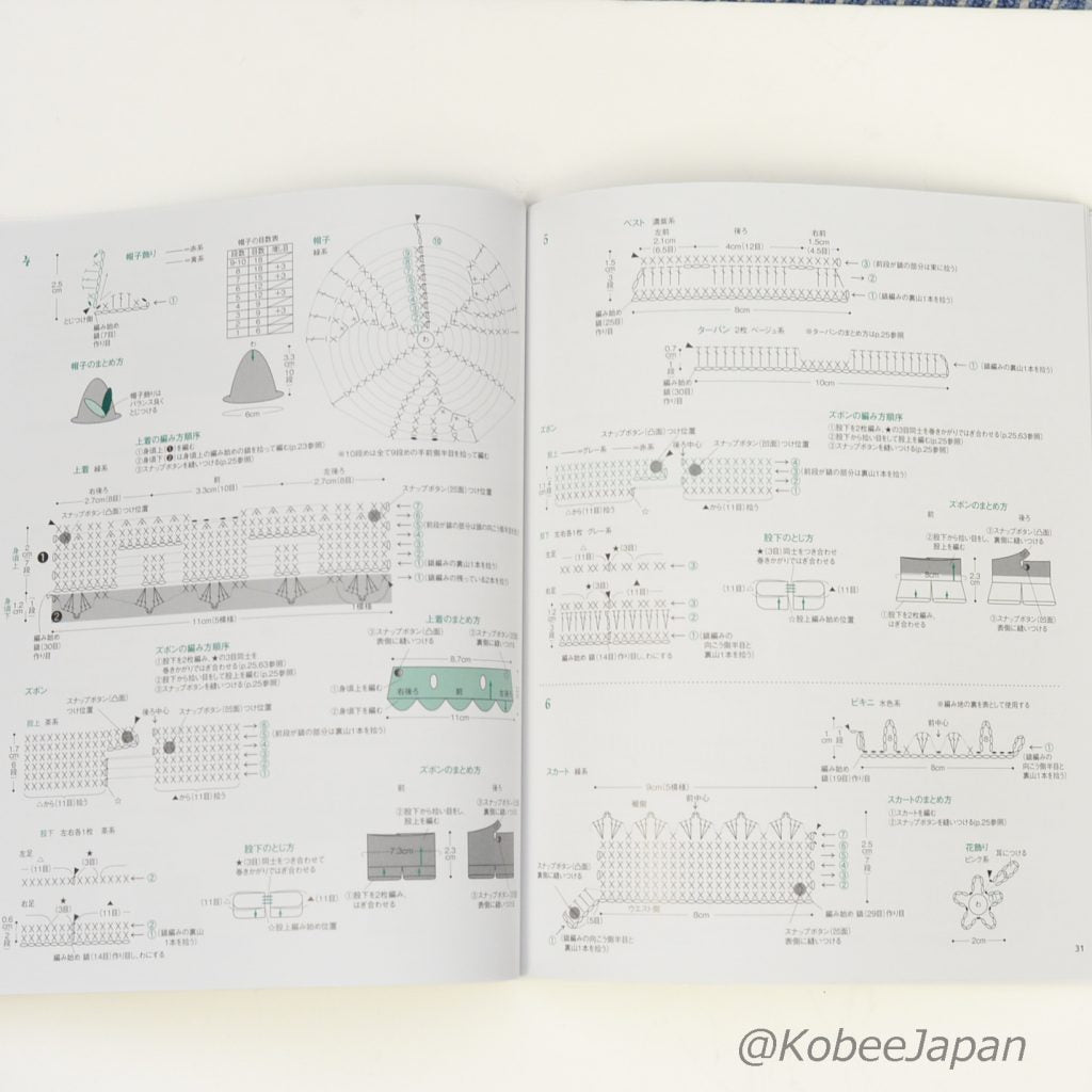 Livre d'artisanat Crochet Armoire Vol.2 Familles Sylvanian Calico Critters