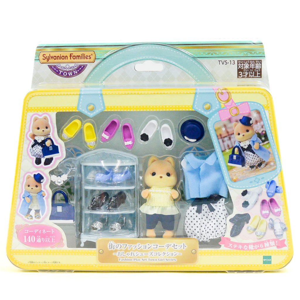 Town Series Fashion Play Set Shoes Caramel Dog 2020 TVS-13 Sylvanian Families Calico Critters