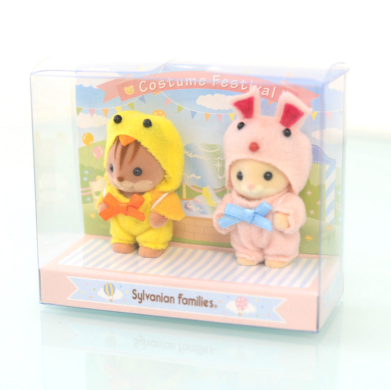 Déguisement Lapin Poussin Bébé Paire Sylvanian Families Calico Critters