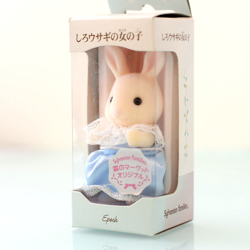 Forest Market White Rabbit Girl 2002 Sylvanian Families Calico Critters