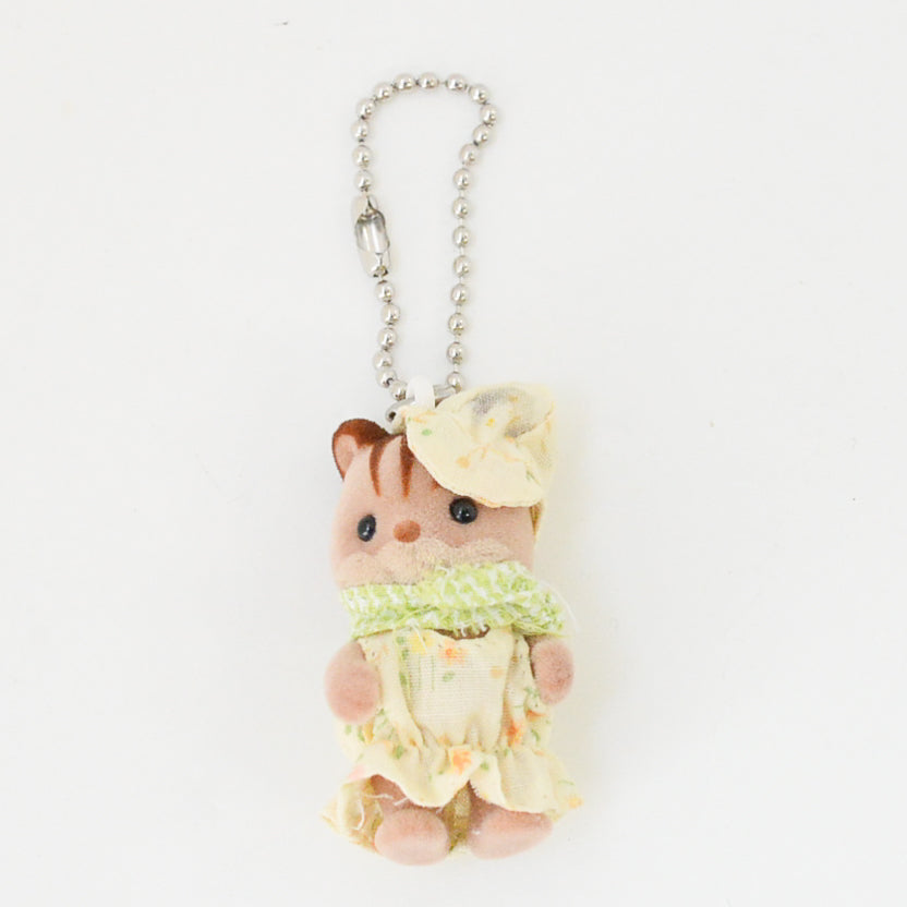 Key Chain Walnut Squirrel Bandana Sylvanian Families Calico Critters