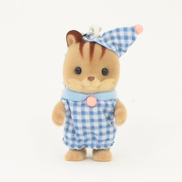 Porte-clés Pyjama Écureuil Nocturne Noyer 96026 Familles Sylvanian Calico Critters