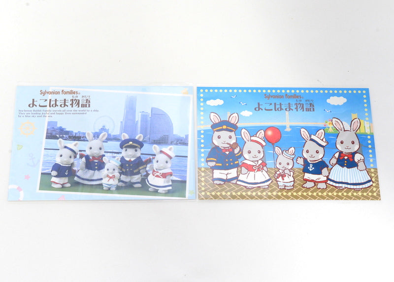 Sea-Breeze Rabbit Postcard Set Of 2 Sylvanian Families Calico Critters