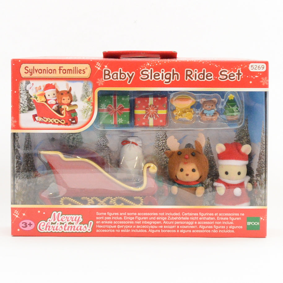 Baby Sleigh Ride Set Christmas Santa 5269 Sylvanian Families Calico Critters